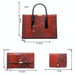 3 In 1 Snakeskin Pattern Fashion Diagonal Handbag
