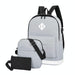 3 In 1 Student Usb Backpack College Style