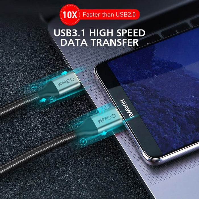 3.1 Type c to Usb Gen2 Pd 60w Nylon Charging Cable