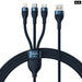 3 In 1 Type c Micro Usb Lightning Cable For Iphone 13 12