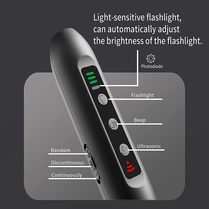 3 in 1 Ultrasonic Flash Light Usb Rechargeable Anti-barking