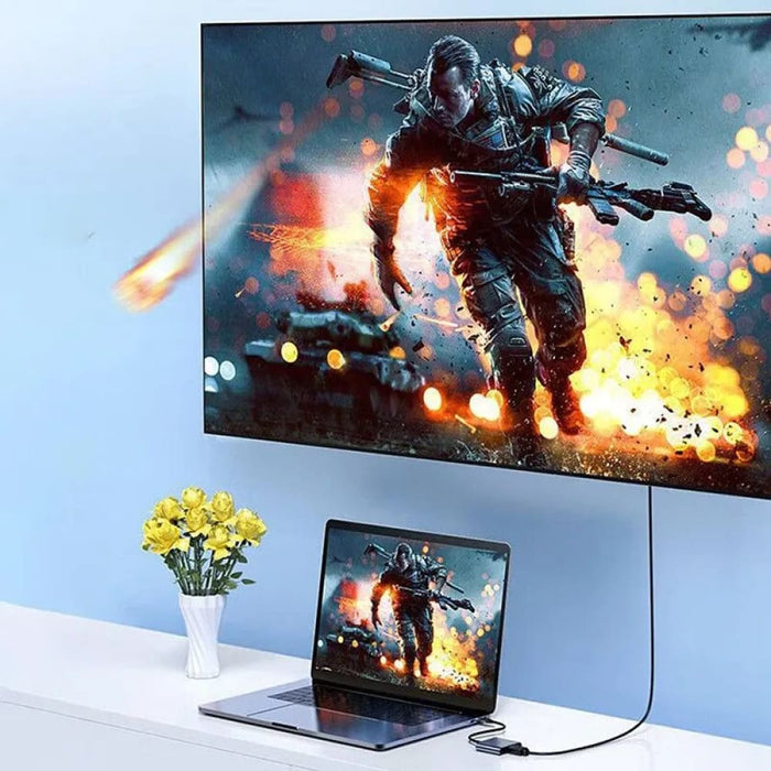 3 in 1 Usb c Hub Type 3.0 to Hdmi Compatible Docking