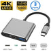 3 in 1 Usb c Hub Type 3.0 to Hdmi Compatible Docking
