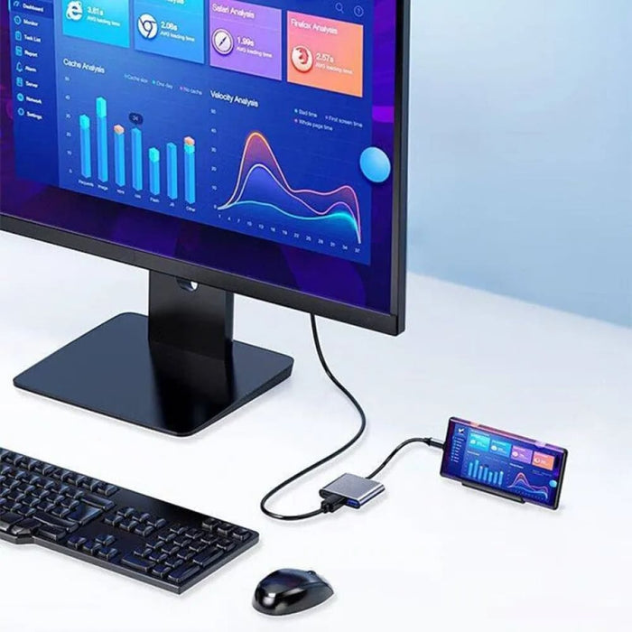 3 in 1 Usb c Hub Type 3.0 to Hdmi Compatible Docking