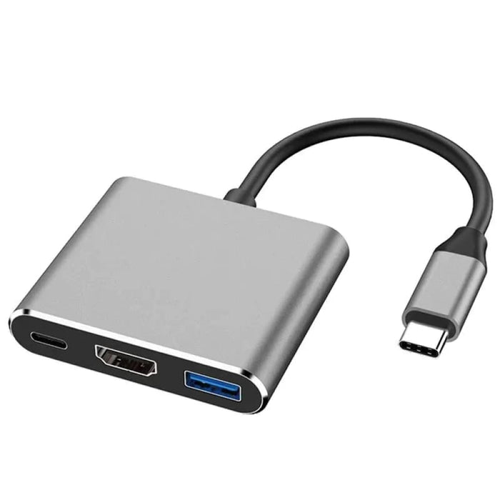 3 in 1 Usb c Hub Type 3.0 to Hdmi Compatible Docking