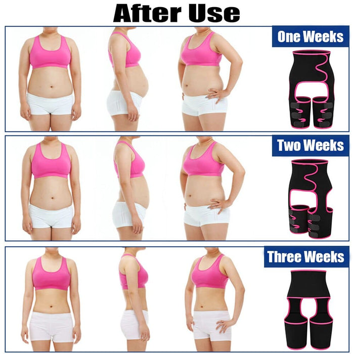 3-in-1 Waist and Thigh Trimmer Support Belt Hip Raise