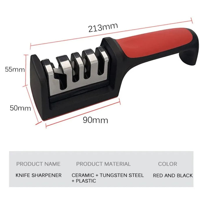 3 4 Segment Knife Sharpener Multi Functional Hand Held Tool
