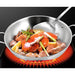 2x 3-ply 42cm Stainless Steel Double Handle Wok Frying Fry