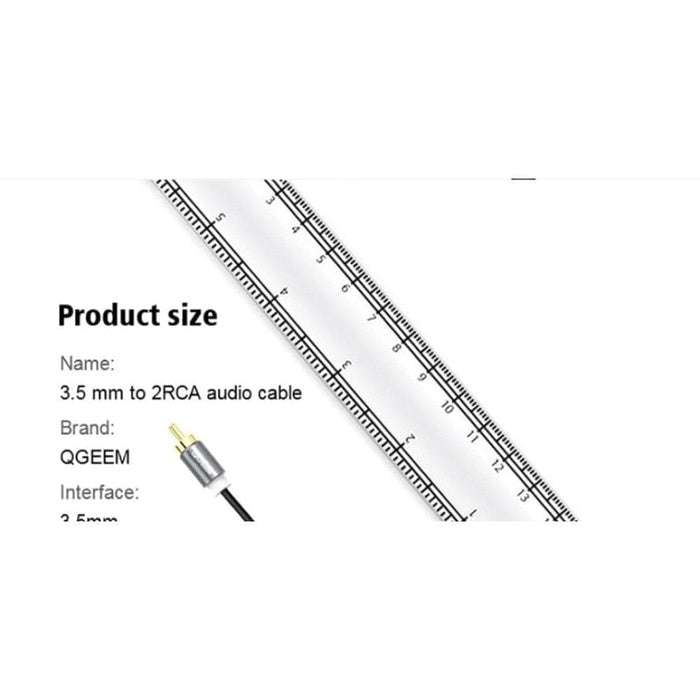 Rca to 3.5 Mm Jack Subwoofer Audio Mixer Aux Cable for Dj