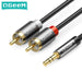 Rca to 3.5 Mm Jack Subwoofer Audio Mixer Aux Cable for Dj