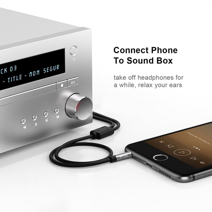 Rca to 3.5 Mm Jack Subwoofer Audio Mixer Aux Cable for Dj