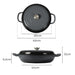Goslash Picks 3.5l Enamel Dutch Oven Pan in Black Colour