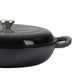 Goslash Picks 3.5l Enamel Dutch Oven Pan in Black Colour