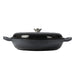 Goslash Picks 3.5l Enamel Dutch Oven Pan in Black Colour