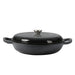 Goslash Picks 3.5l Enamel Dutch Oven Pan in Black Colour