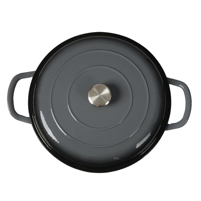 3.5l Enamel Dutch Oven Pan In Black Colour