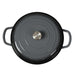 Goslash Picks 3.5l Enamel Dutch Oven Pan in Black Colour