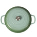 Goslash Picks 3.5l Enamel Dutch Oven Pan in Green Colour