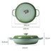 Goslash Picks 3.5l Enamel Dutch Oven Pan in Green Colour