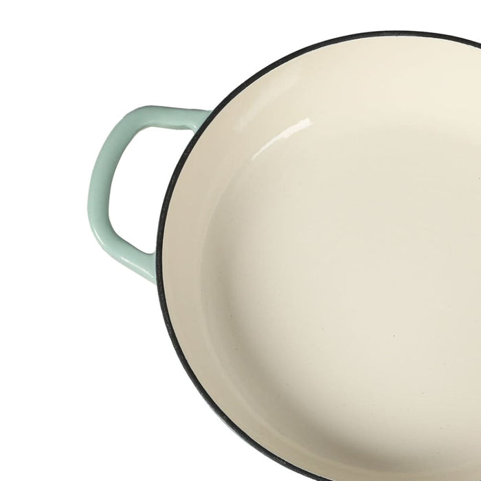 Goslash Picks 3.5l Enamel Dutch Oven Pan in Green Colour