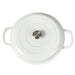 Goslash Picks 3.5l Enamel Dutch Oven Pan in White Colour