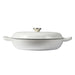 Goslash Picks 3.5l Enamel Dutch Oven Pan in White Colour