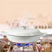 Goslash Picks 3.5l Enamel Dutch Oven Pan in White Colour