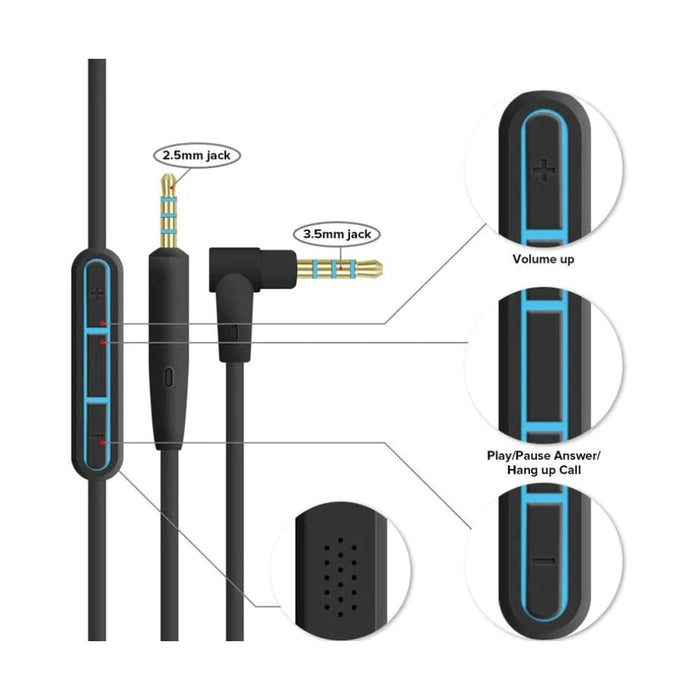 3.5mm to 2.5mm Audio Cable for Jbl Headphones
