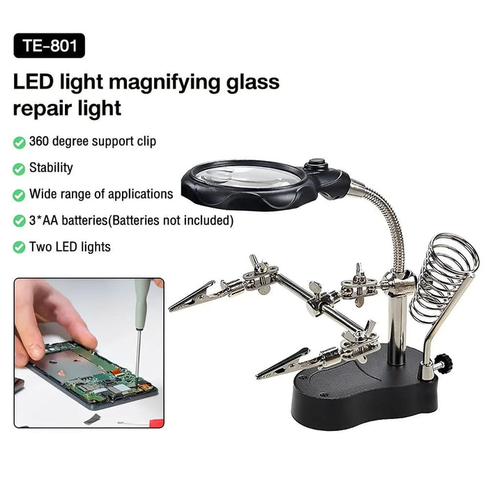 3.5x 12x Welding Magnifier For Soldering Iron