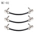 3 6pcs Guitar Patch Pedal Cable 30cm 1 4 Inch Right Angle