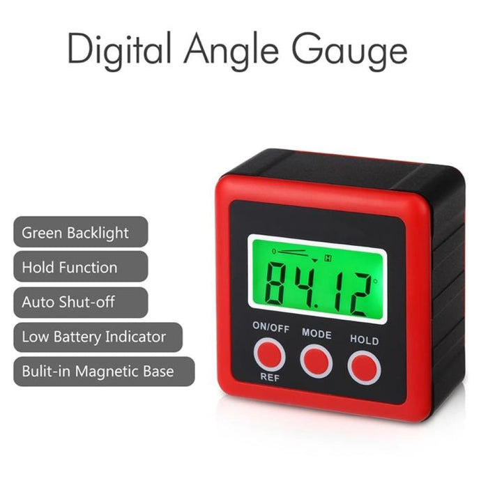 3 Button Mini Precision Magnetic Digital Tilt Box / Meter