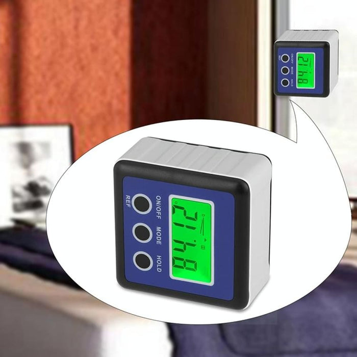 3 Button Mini Precision Magnetic Digital Tilt Box / Meter