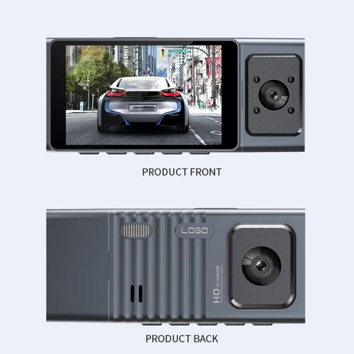3 Camera Lens Inch Ips Screen Wifi Car Dash Cam 1080p Night