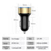 3.1a Dual Usb Car Charger 2 Ports Lcd Display 12-24v