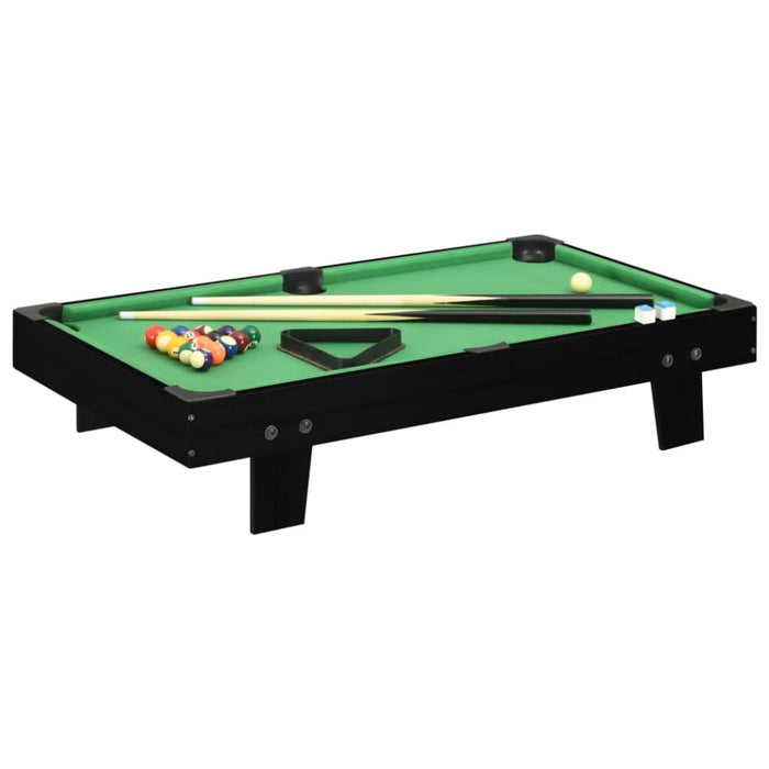 3 Feet Mini Pool Table 92x52x19 Cm Black And Green Kxpbb