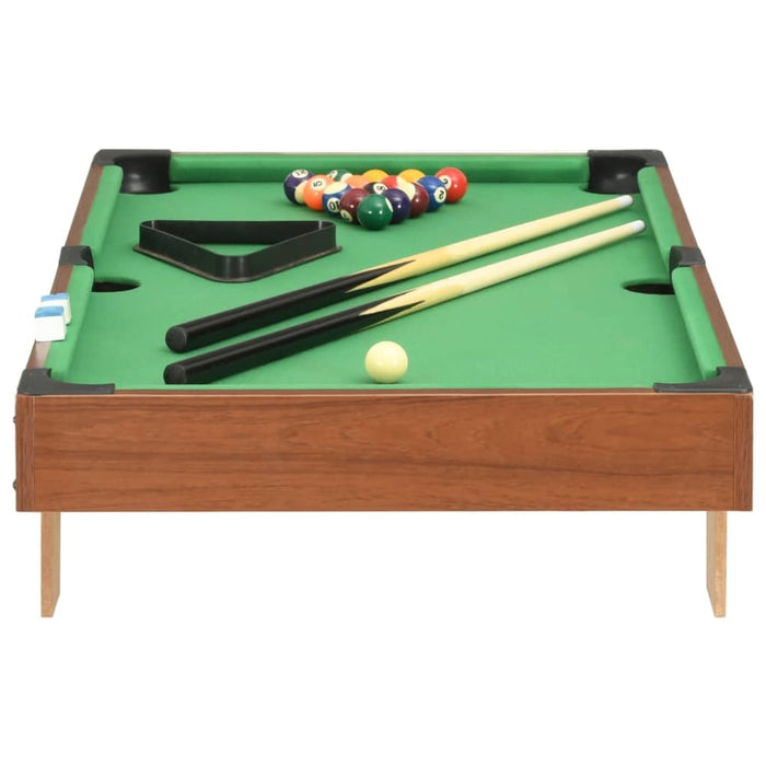 3 Feet Mini Pool Table 92x52x19 Cm Brown And Green Kokai