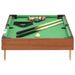 3 Feet Mini Pool Table 92x52x19 Cm Brown And Green Kokai