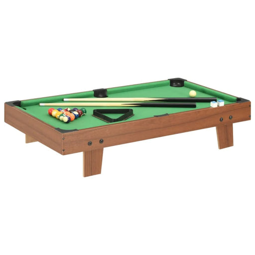 3 Feet Mini Pool Table 92x52x19 Cm Brown And Green Kokai
