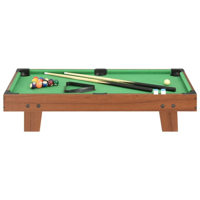 3 Feet Mini Pool Table 92x52x19 Cm Brown And Green Kokai