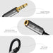 3.5mm Female to 2 Male y Splitter Audio Cable Headset