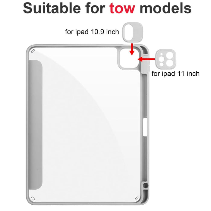 3 Fold Acrylic Leather Tablet Case For Ipad Air/pro 12.9 Pro