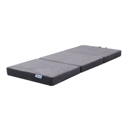Nz Local Stock-3 Fold Folding Mattress Single Light Grey