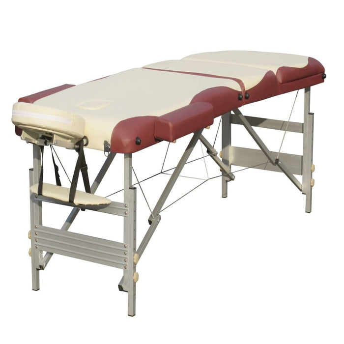 3 Fold Portable Aluminium Massage Table Bed Beauty Therapy