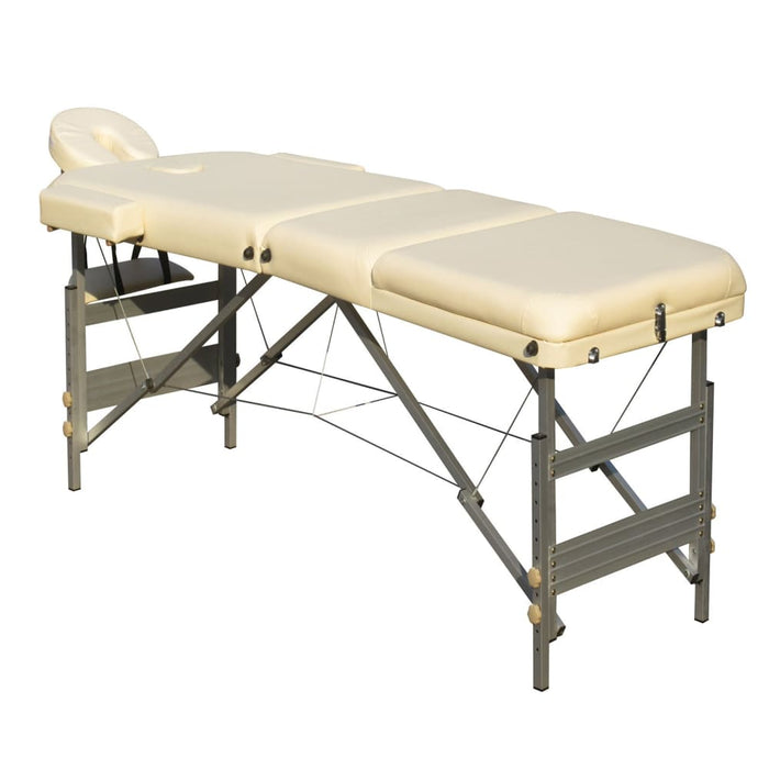 3 Fold Portable Aluminium Massage Table Bed Beauty Therapy