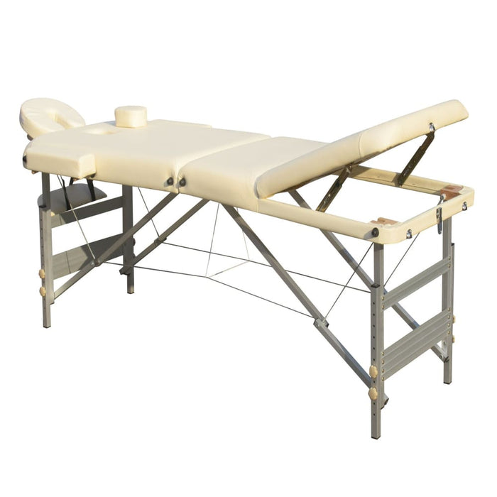 3 Fold Portable Aluminium Massage Table Bed Beauty Therapy