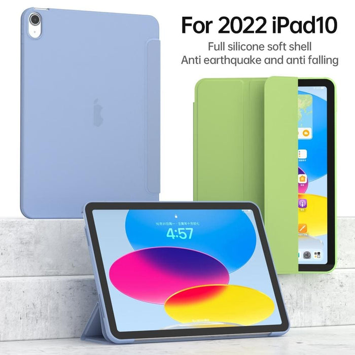 3 Fold Tpu Leather Smart Tablet Case For Ipad 10th Gen 10.9