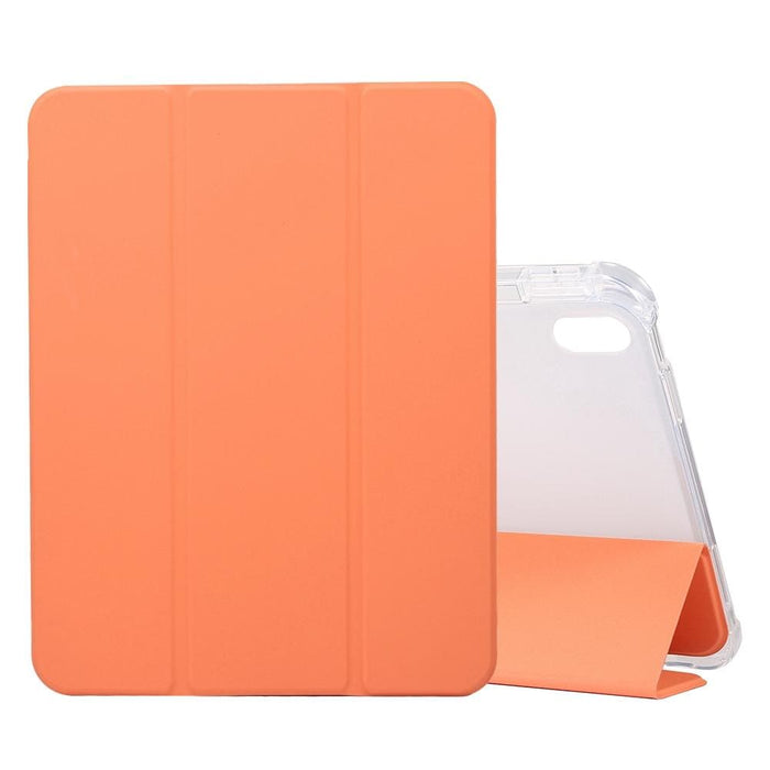 3 Folding Electric Pressed Skin Texture Leather Tablet Case