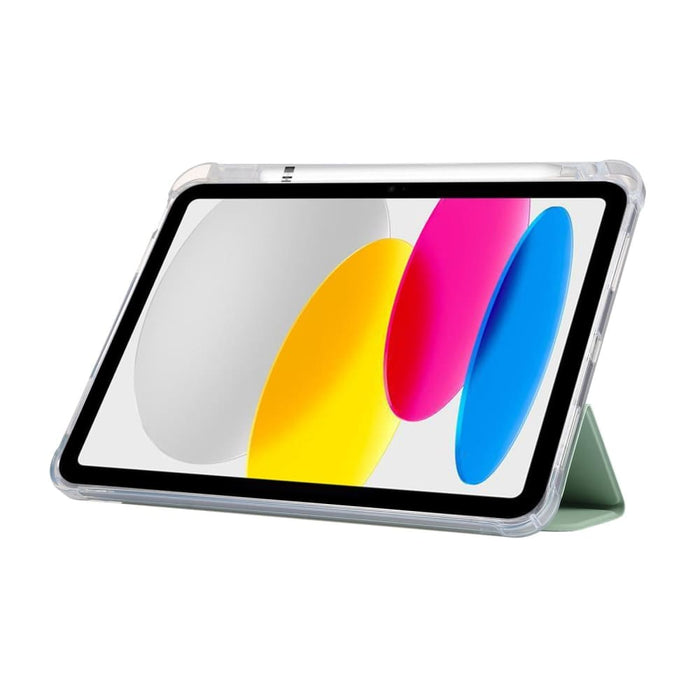 3 Folding Electric Pressed Skin Texture Leather Tablet Case