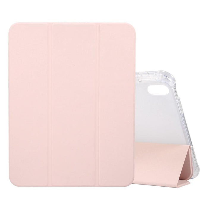 3 Folding Electric Pressed Skin Texture Leather Tablet Case