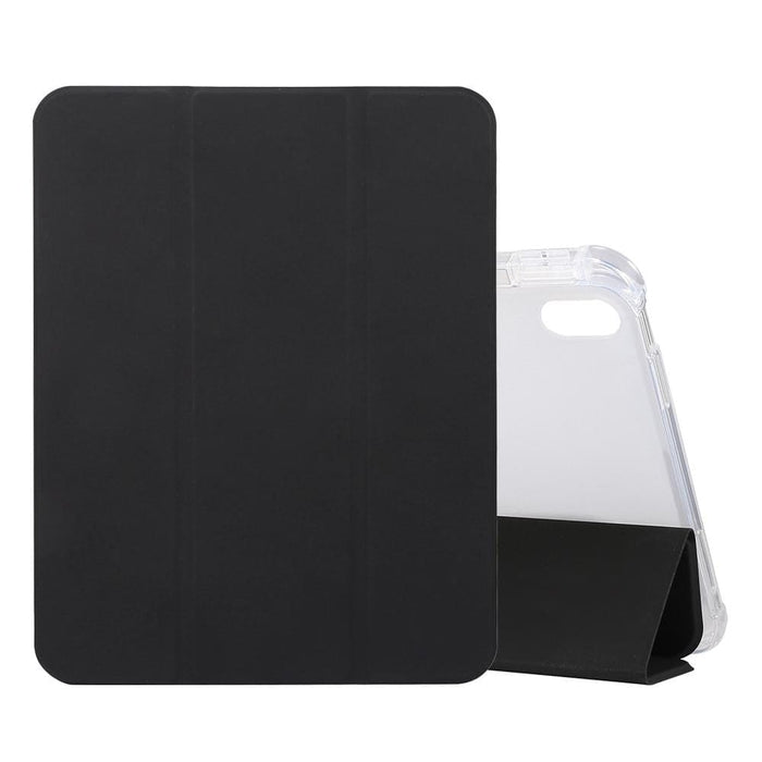 3 Folding Electric Pressed Skin Texture Leather Tablet Case